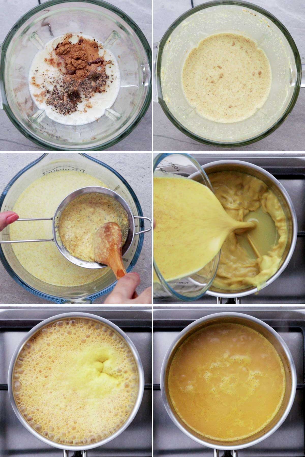 Step by step procedure on how to make Golden milk.