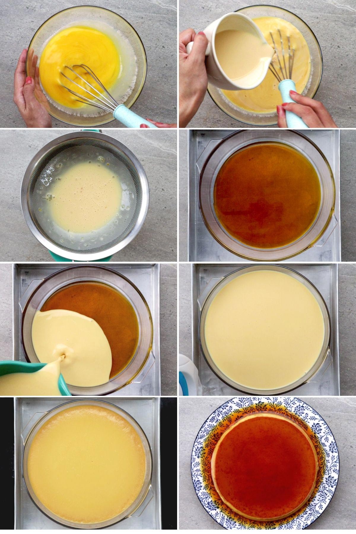 Steps on how to cook whole egg flan.