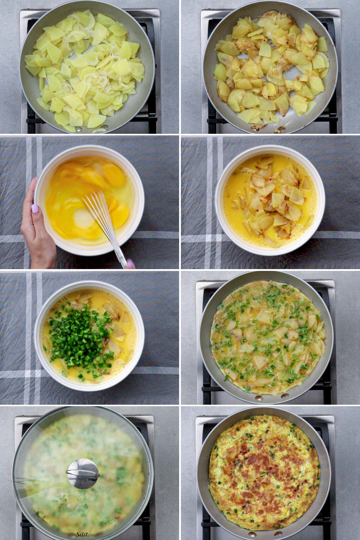 Steps on how to cook Potato Frittata.