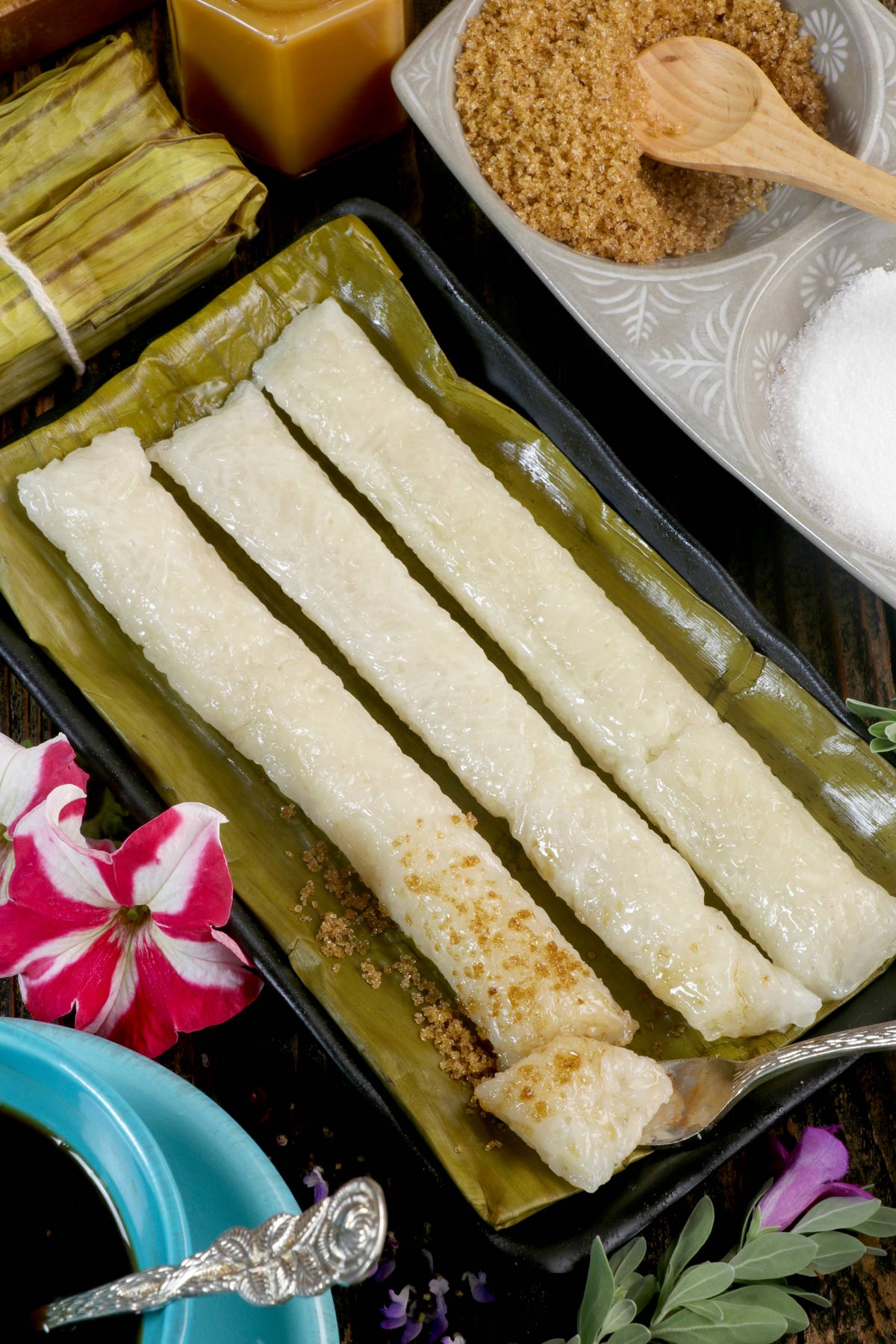 Mildly sweet, nutty, and aromatic Suman Malagkit.