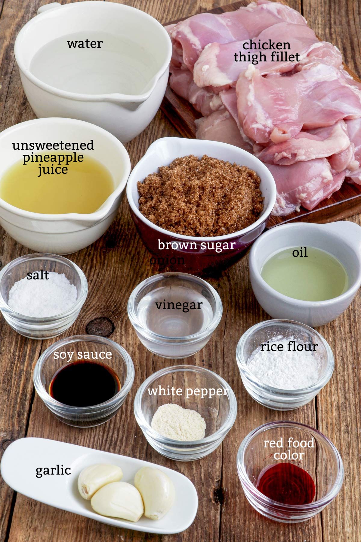 Chicken Tocino Ingredients
