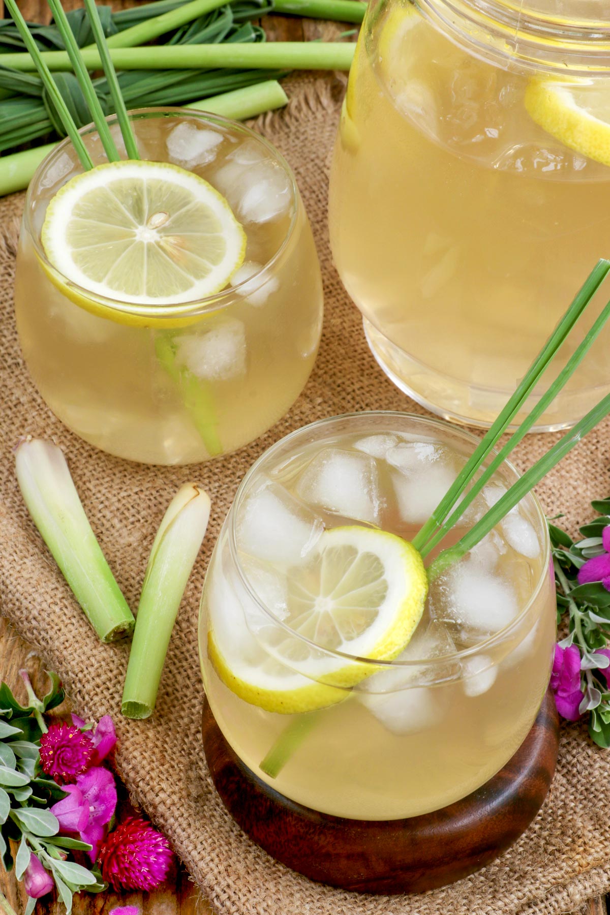 Refreshingly delicious and healthy Lemongrass and Ginger Juice.