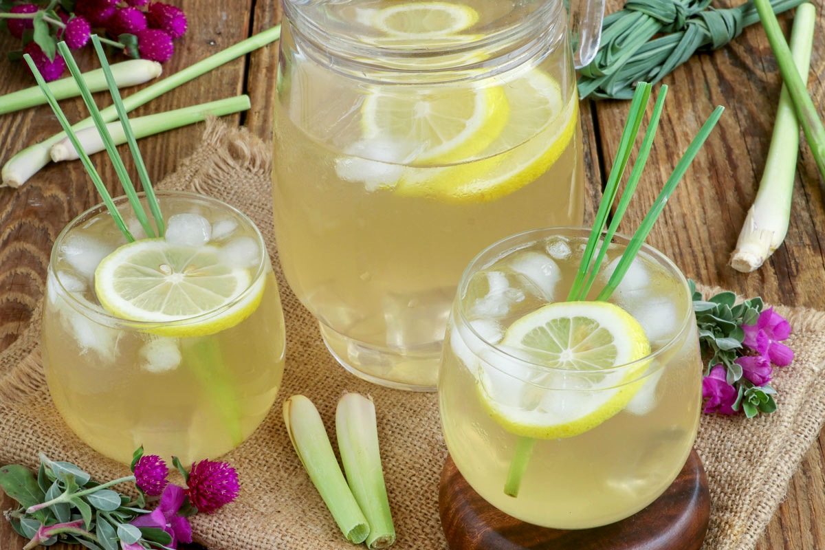 Refreshing and nutritious drink made from lemongrass, ginger, water, and sugar.