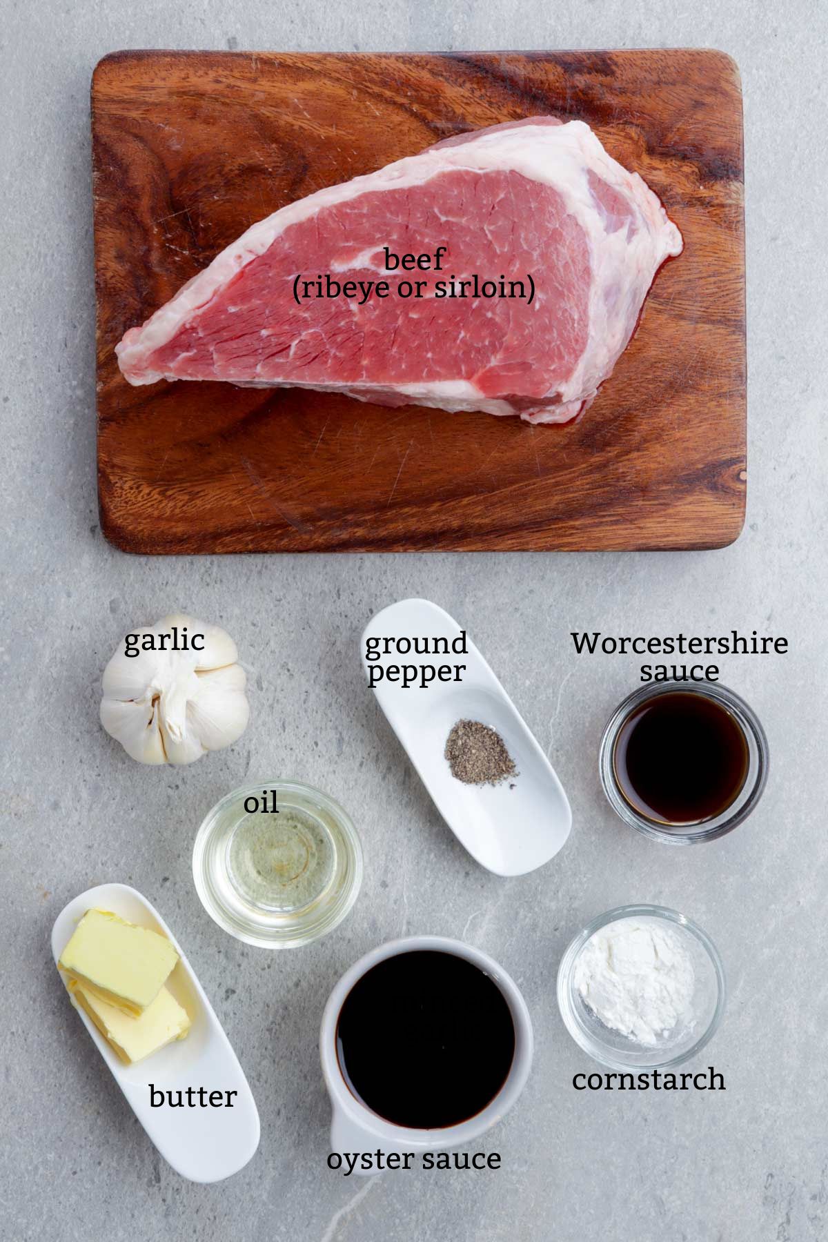 Ingredients for Beef Salpicao