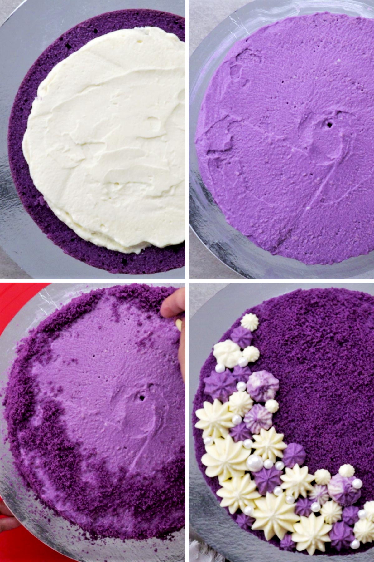 How to decorate your Ube Cake.