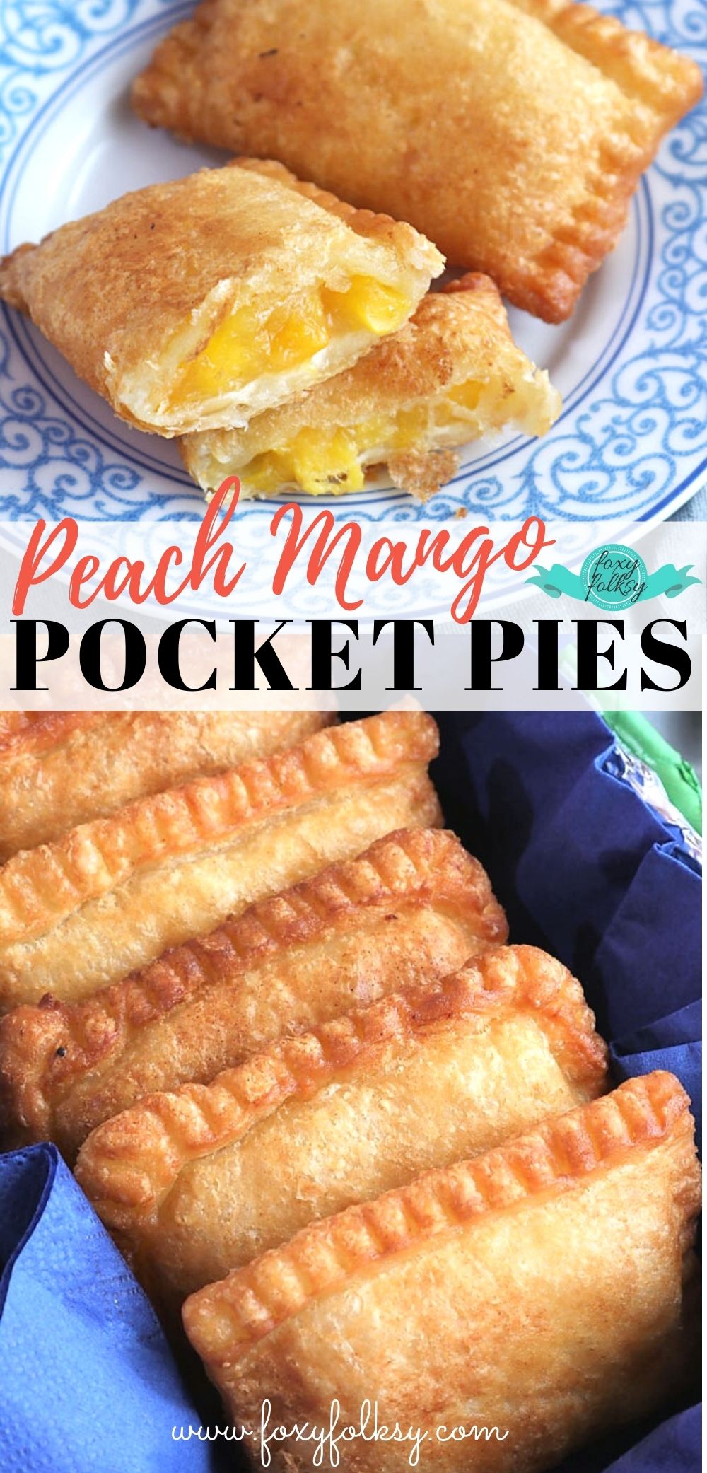 Peach-mango pie in pocket form.