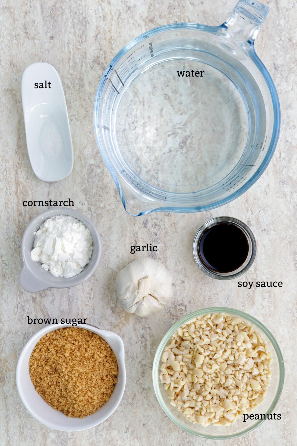 Ingredients for Lumpia Sauce.